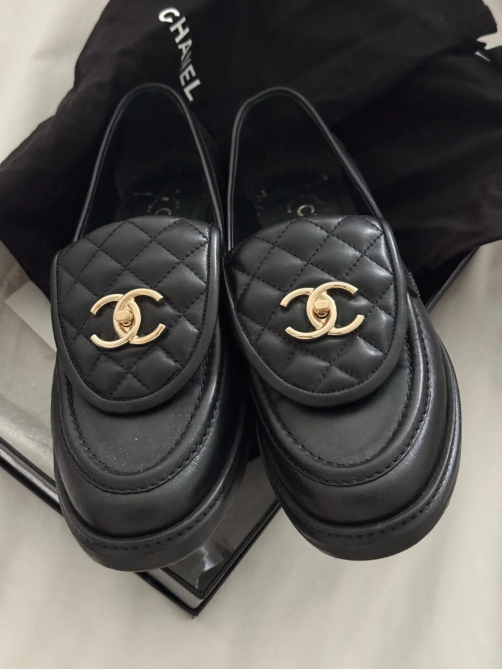 Chanel Turnlock Loafers - Picture 10 of 13